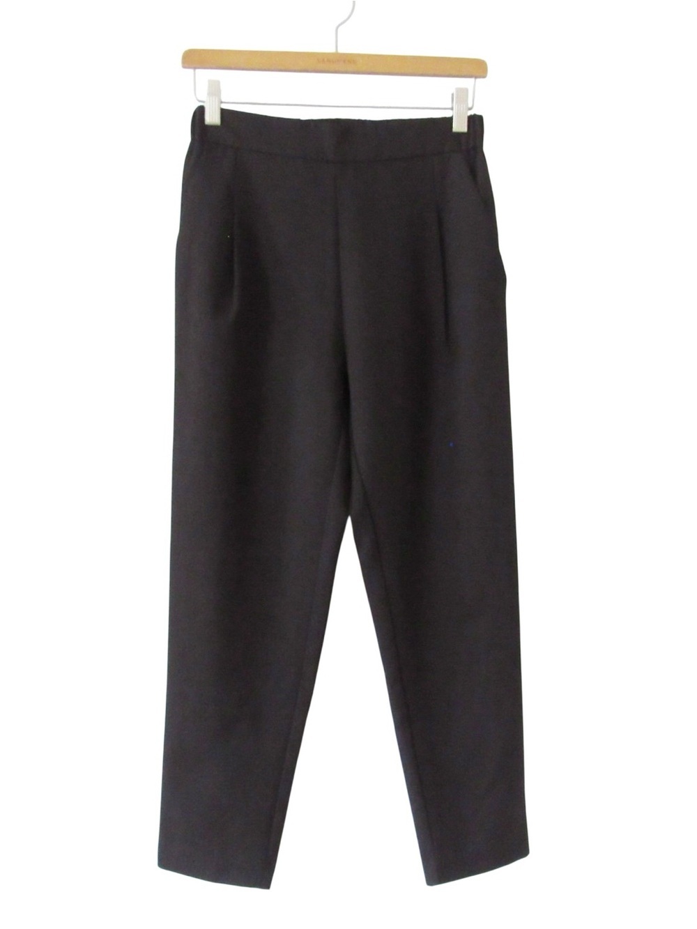 Modern Citizens Black Pants XS Straight Leg Elastic Waist High Rise Careerwear - Picture 3 of 11